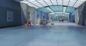 Randall chases our heroes.