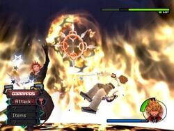 Axel battling Roxas