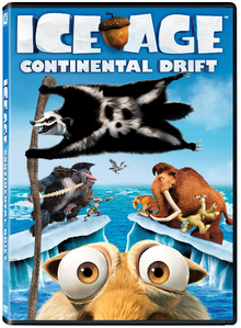 Captain Gutt, Gutpa, Squint and Silas on the Ice Age: Continental Drift DVD