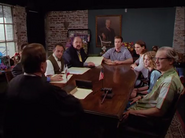 Lucre with Miles, the Tylers, and Kara at a hearing