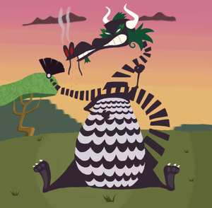 Dragon's full appearance.