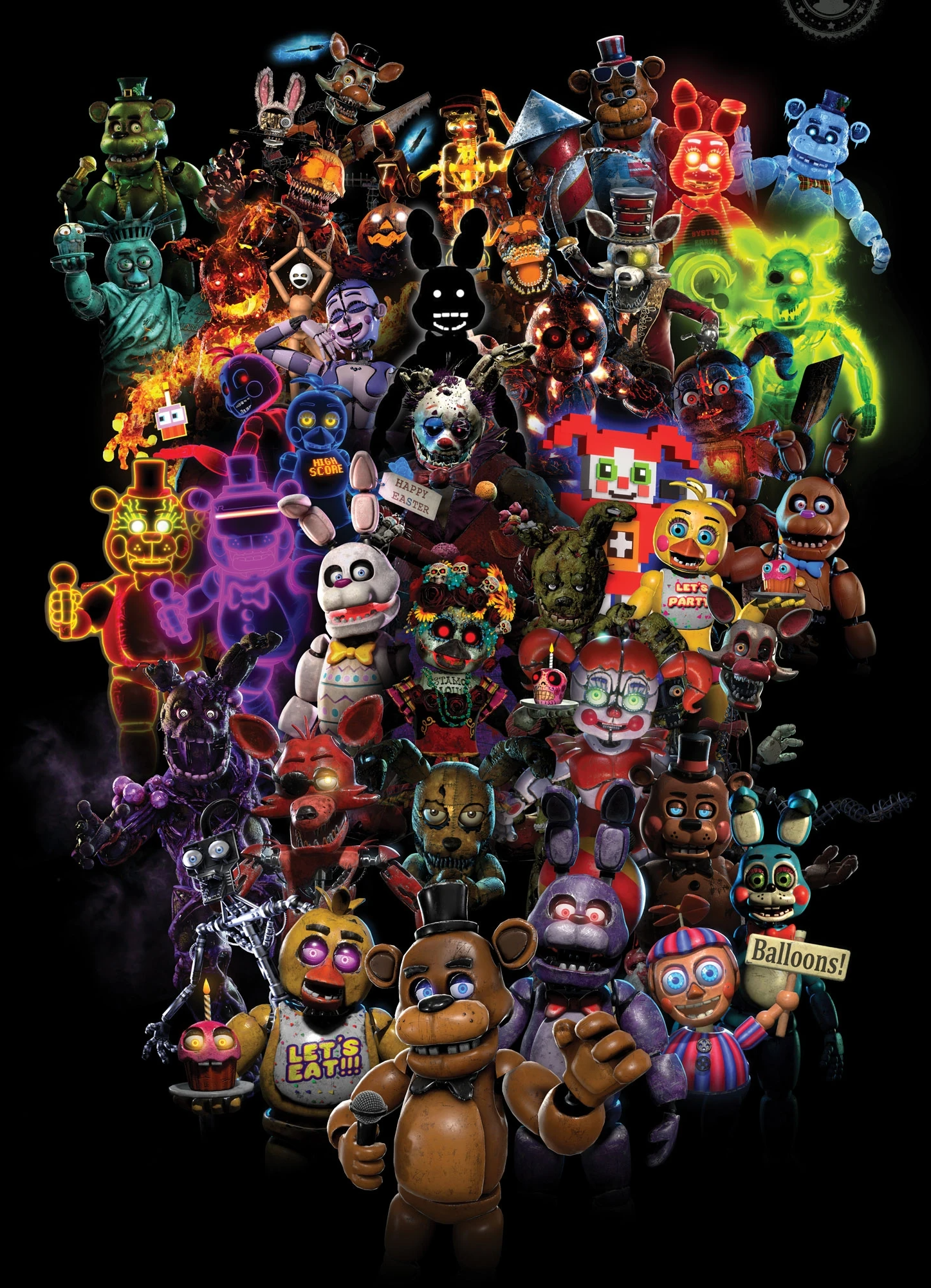 All Animatronics in Five Nights at Freddy's: Security Breach Explained 
