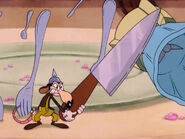 Werner with a knife.