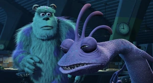 "Sulley: Hey, may the best monster win. Randall: I plan to."