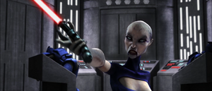 Ventress Force pushed Argyus out of her way.