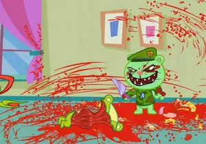 Nutty get peeled alive by Fliqpy.