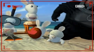 Sergueï in the minigame, Bunnies have no memory part 2.