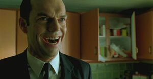 Agent Smith's evil laugh.