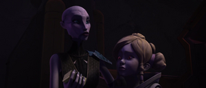 Ventress honored the agreement and let Pluma go.