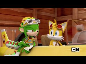 Swifty and Tails hanging out