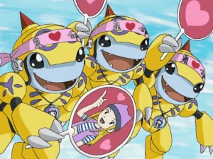 Three Honeybeemon were now starting to be fans of Zoe Orimoto.