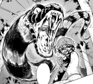 Beast transformed into a snake.