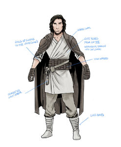 Concept art of Ben Solo in Star Wars: The Rise of Kylo Ren.