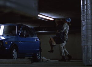 Carl abducting Julie Hickson.