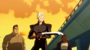 Slade obeying the General's order to retreat.