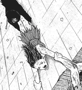 Goda attempting to take Remina down with him.