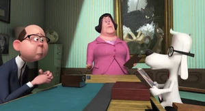 Grunion as the principal explained to Peabody about how he has to call Child Safety and Protection in case of any incidents.