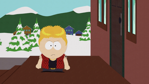 Trent Boyett preparing to assault Butters before taking him to the hospital.