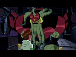 Vilgax and Ben bickering.