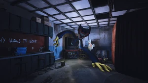 Welcome Home.png (6.51 MB) Nightmare Huggy emerging from the screen.