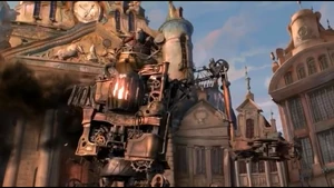 Snatcher in his machine destroying almost everything