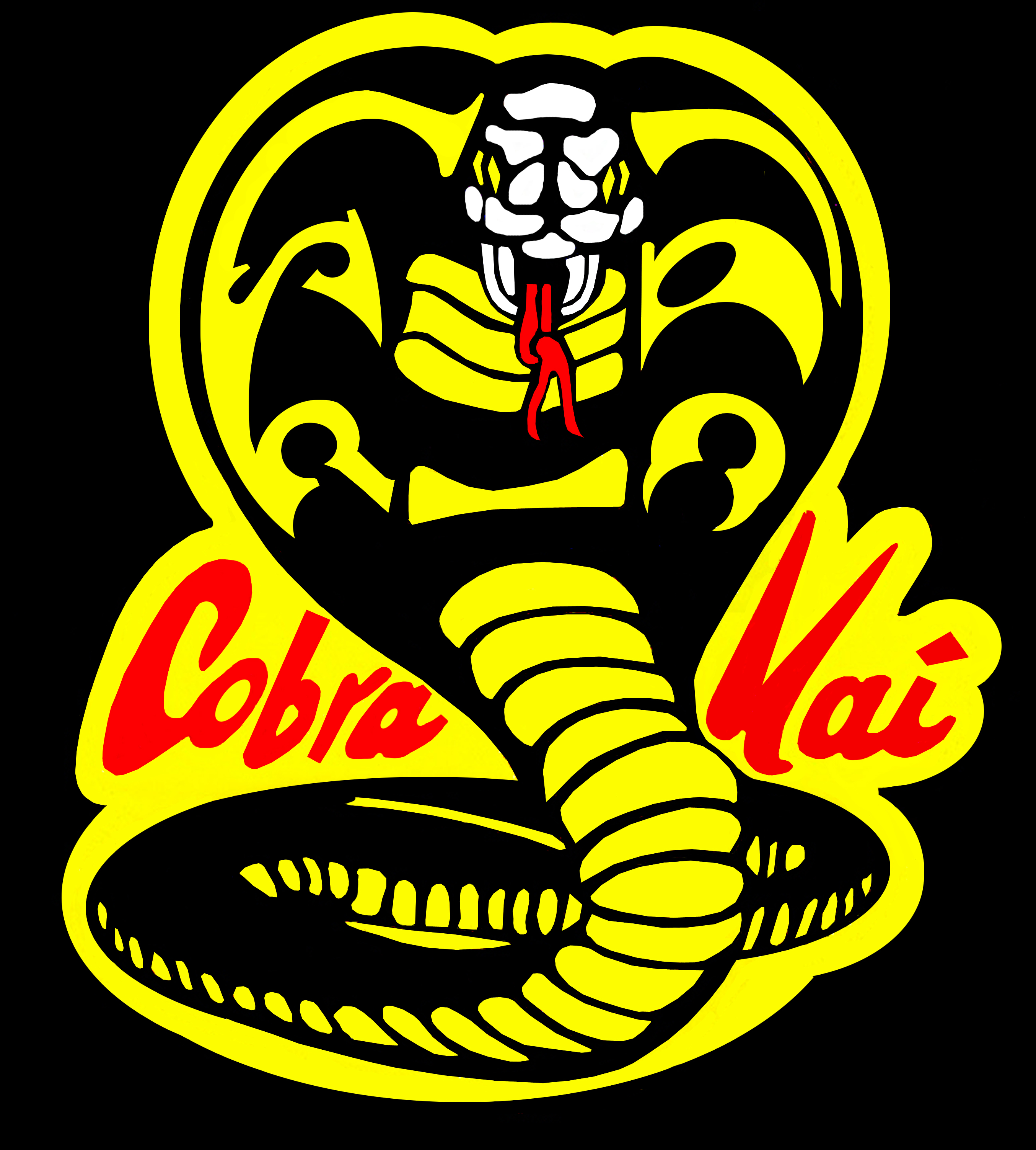 Cobra Kai Snake Logo Large CANVAS Art Print Gift Multiple Sizes | eBay
