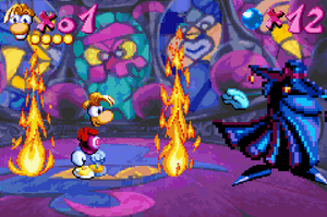 Mr. Dark's fight in the GBA version.