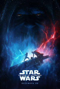 Kylo Ren, Rey and Palpatine on the official poster for Star Wars Episode IX: The Rise of Skywalker.