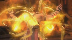 The Elder Gods kill Shao Kahn in Mortal Kombat (2011).