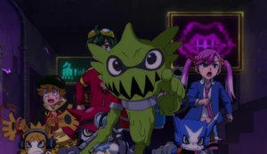 Drawmon leading the Applidrivers to the stadium.