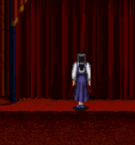 Jennifer running from Dan.