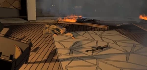 Falcone is defeated by Batman at the Skyline Club.