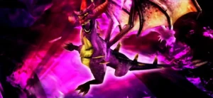 Malefor's defeat as he's sealed into the world's core.