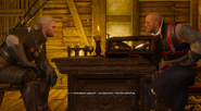 Caleb Menge meeting with Geralt.