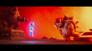 Bowser meets Luigi.