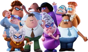 Poopypants with the Jerome Horwitz Elementary School Staff in the movie.