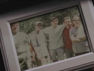 Young Boyd Fowler with the other members of the Barrel Girl Gang, far right.