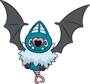 Swoobat ♀ (Pokémon Black 2 and White 2, as Magic Queen Bellelba)