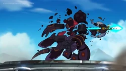 Andrias as he gets defeated by Anne.