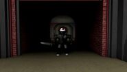 The Unnamed Elite surrounding Guest 1337 and Jez at the Guest Games Arena.