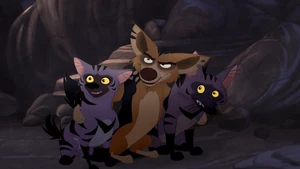 Goigoi with the aardwolves Haya and Ogopa