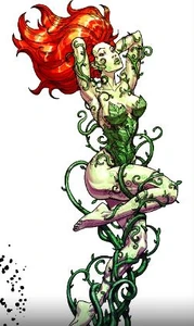 Poison Ivy's picture from the character bios in Arkham Asylum.