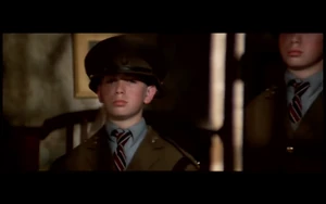 Pink in a army outfit.