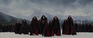 The Volturi arrives with Aro and his henchmen