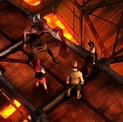 The player interacting with Valtiel in Sient Hill: Book of Memories.