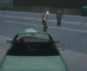 Carl kills Marty Chonks with a shotgun.