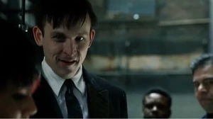 Oswald as Fish Mooney's umbrella boy.