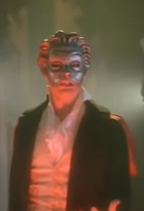 The Phantom as he appeared in the A. L. Webber promotional Music Video portrayed by Steve Harley.
