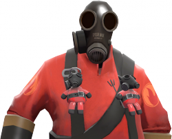 The RED Pyro wearing the Cremator's Conscience cosmetic.