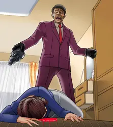 Sahwitweapon2.webp (122 KB) Sahwit commiting the first murder in the series.